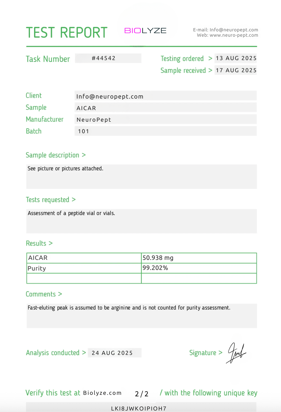 Endurance Booster 50mg (Adipotide)