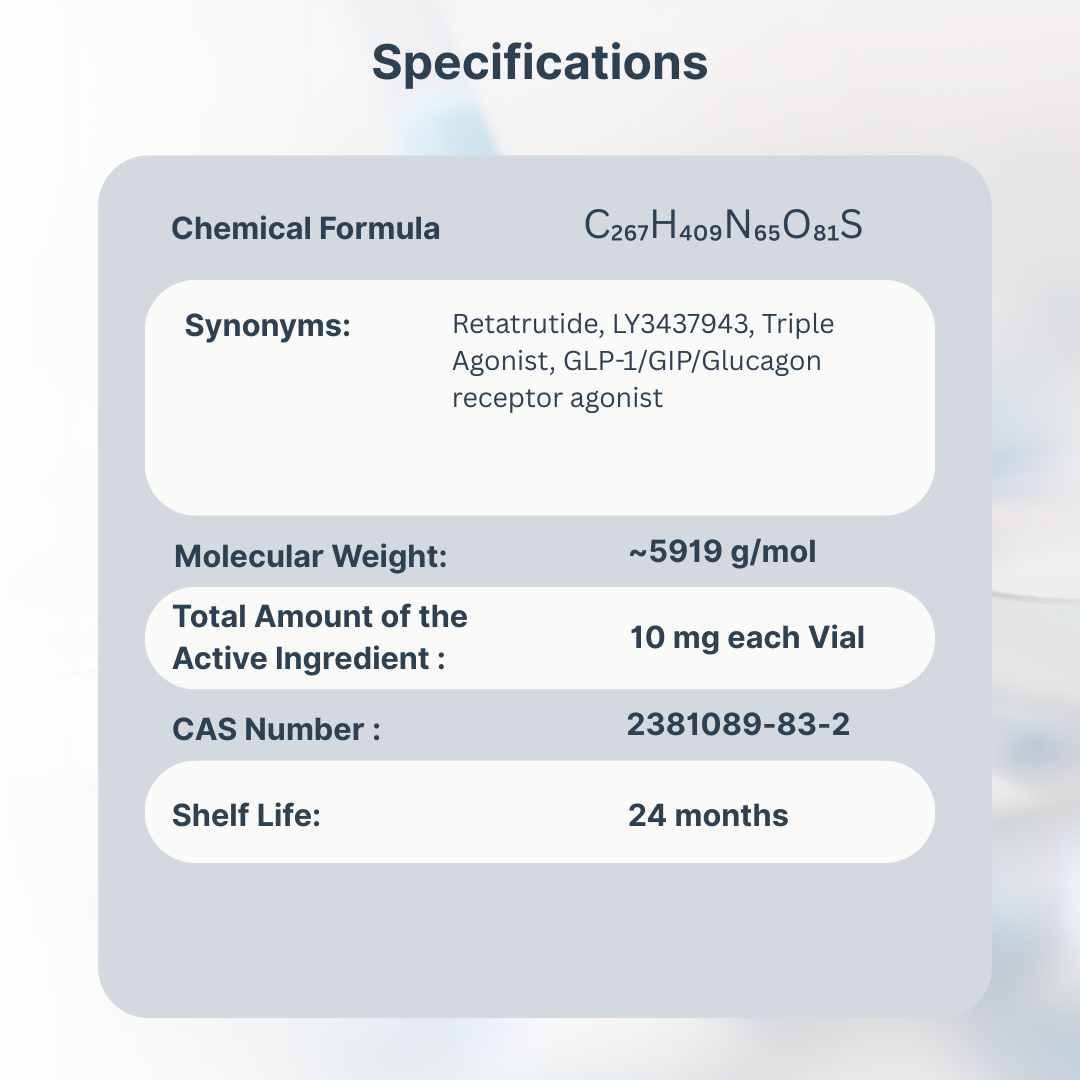 Appetite loss agent 10mg (Retatrutide)