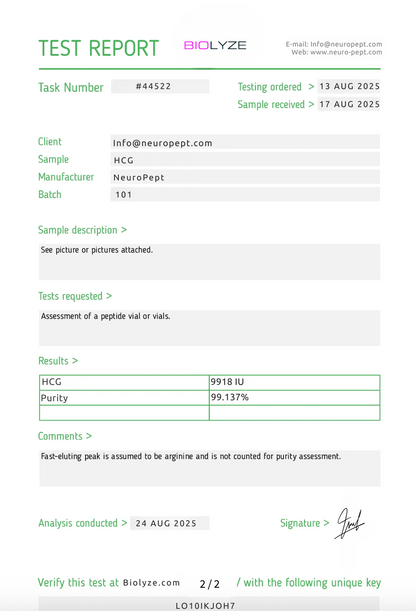 Fertility Support Agent 1000IUs (HCG)