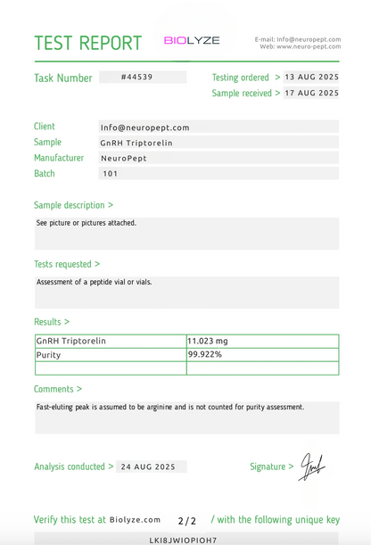 GnRH Triptorelin 10mg (GnRH Triptorelin)
