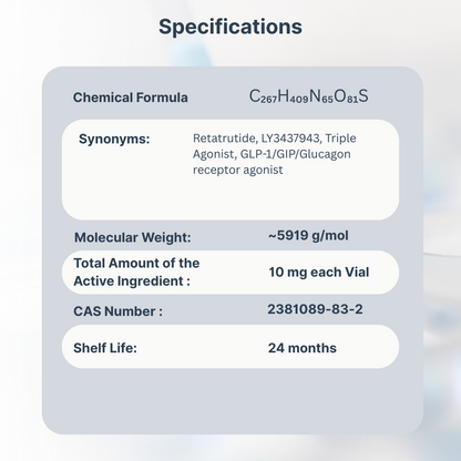 Appetite loss agent 10mg (Retatrutide)